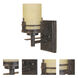 Mission Ridge 1 Light 5 inch Warm Mahogany Wall Sconce Wall Light