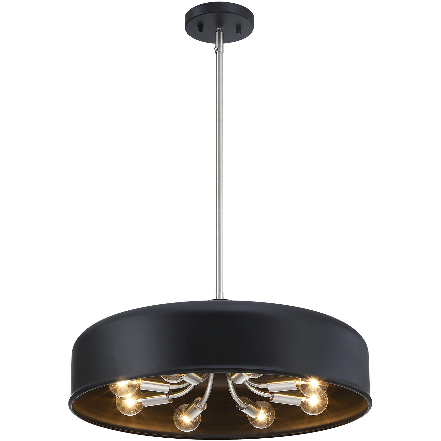 Forbidden Springs LED 20 inch Matte Black Down Pendant Ceiling Light