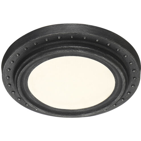 Edge Lit LED 9 inch Weathered Pewter Flushmount Ceiling Light