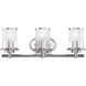 Essence 3 Light 23 inch Chrome Bath Bar Wall Light