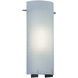 Moderne 1 Light 8 inch Chrome ADA Wall Sconce Wall Light