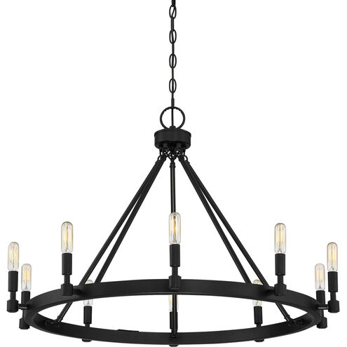 Fiora 10 Light 31 inch Black Chandelier Ceiling Light