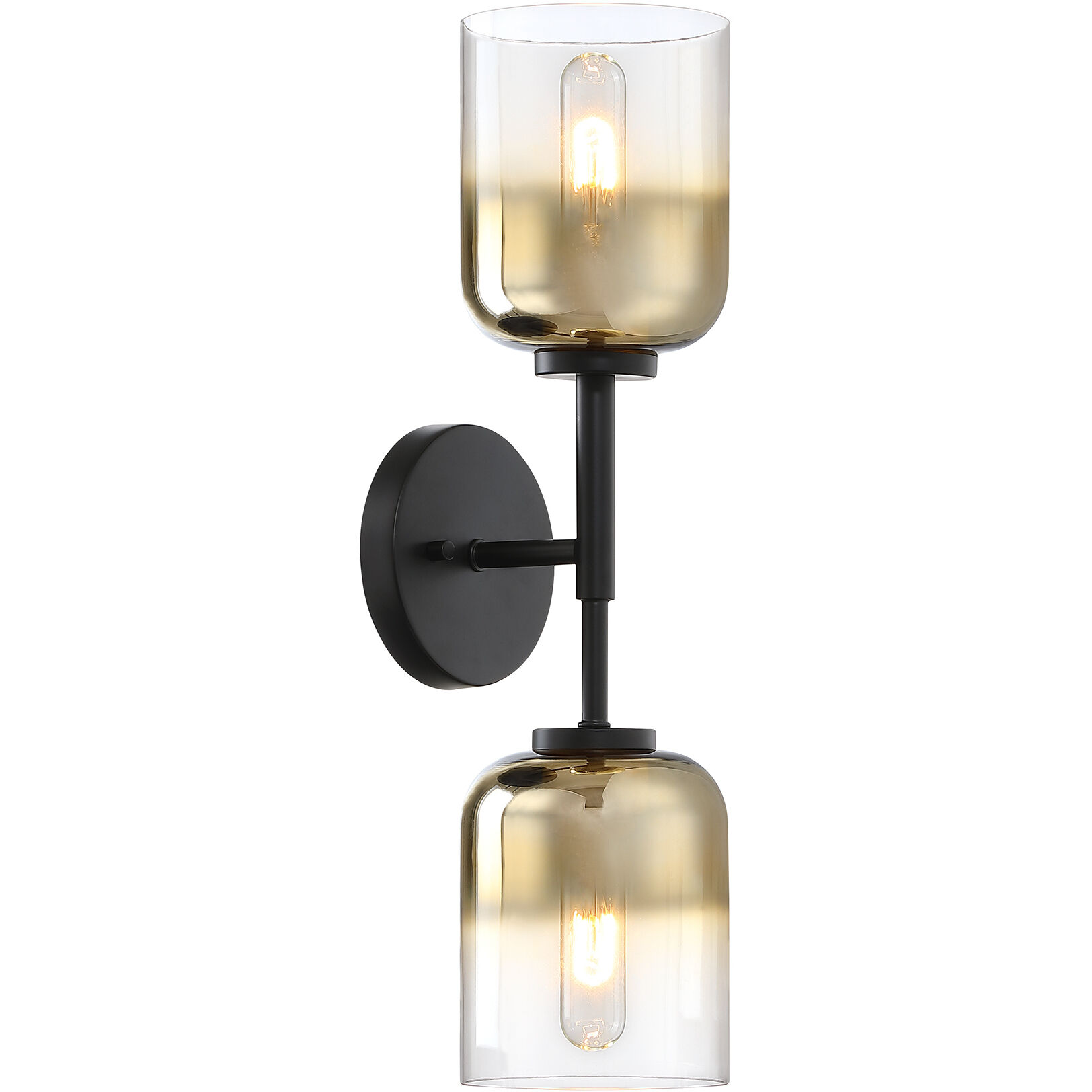 Gatsby 2 Light 5.25 inch Matte Black Wall Sconce Wall Light
