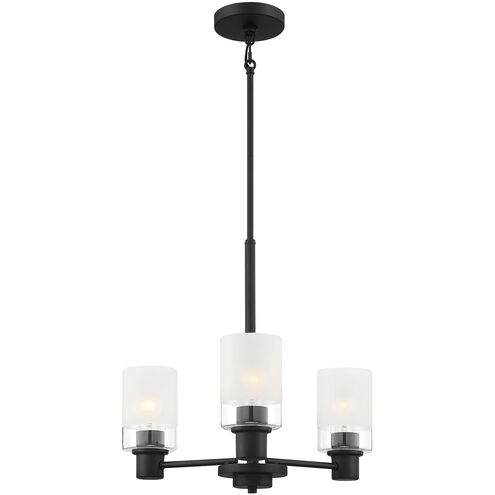 Cedar Lane 3 Light 20 inch Matte Black Chandelier Ceiling Light