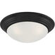 Tap 3 Light 17 inch Matte Black Flush Mount Ceiling Light