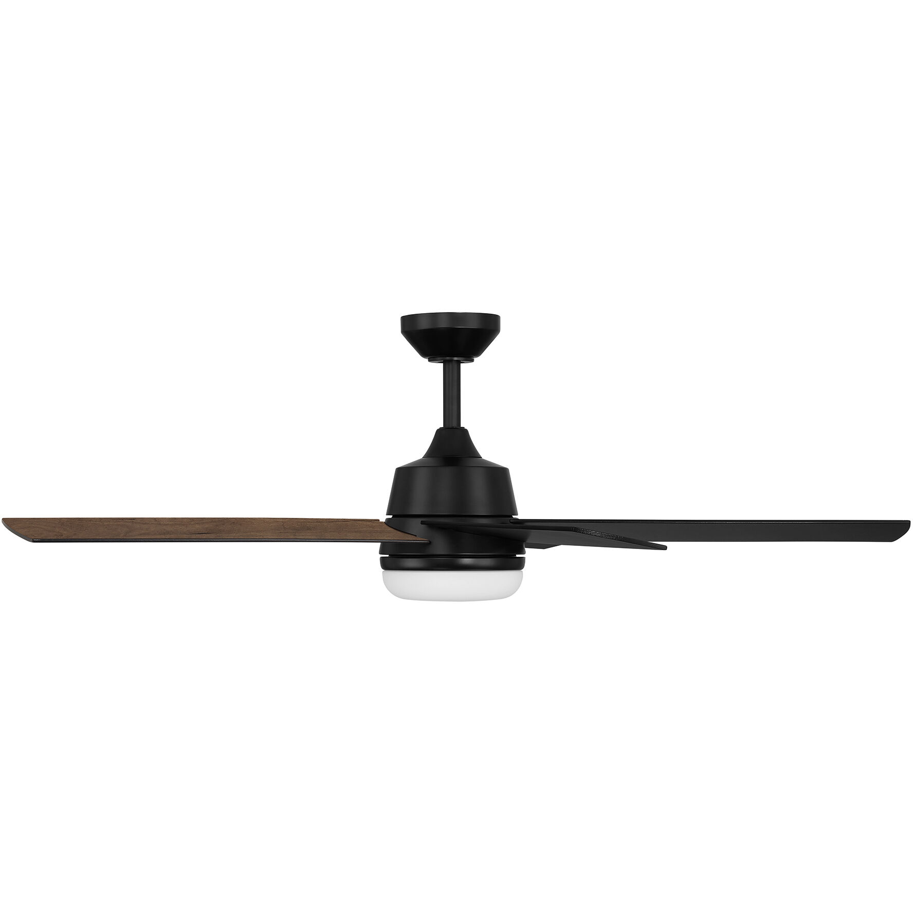 Astrea 52 inch Matte Black with Reversible Matte Black/Sepia Brown Blades Smart Color Fan