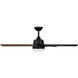 Astrea 52 inch Matte Black with Reversible Matte Black/Sepia Brown Blades Smart Color Fan