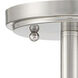 Malone 2 Light 12 inch Brushed Nickel Semi-Flush Ceiling Light