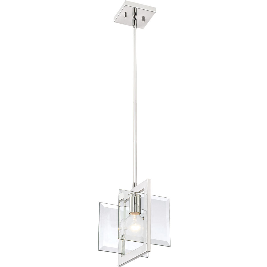 Ethan 1 Light 8.25 inch Polished Nickel Mini Pendant Ceiling Light