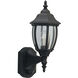 Tiverton Outdoor Wall Lantern in Black