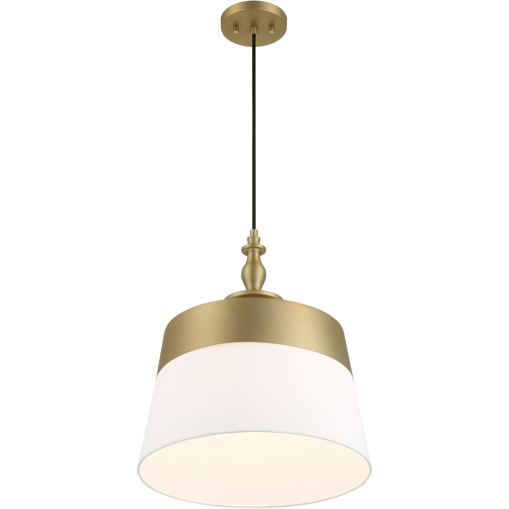 Ava 1 Light 15.75 inch Brushed Gold Pendant Ceiling Light
