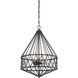 Arris 3 Light 18 inch Vintage Bronze Pendant Ceiling Light