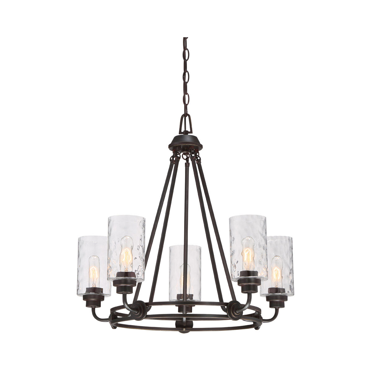 Gramercy Park 5 Light 26 inch Old English Bronze Chandelier Ceiling Light