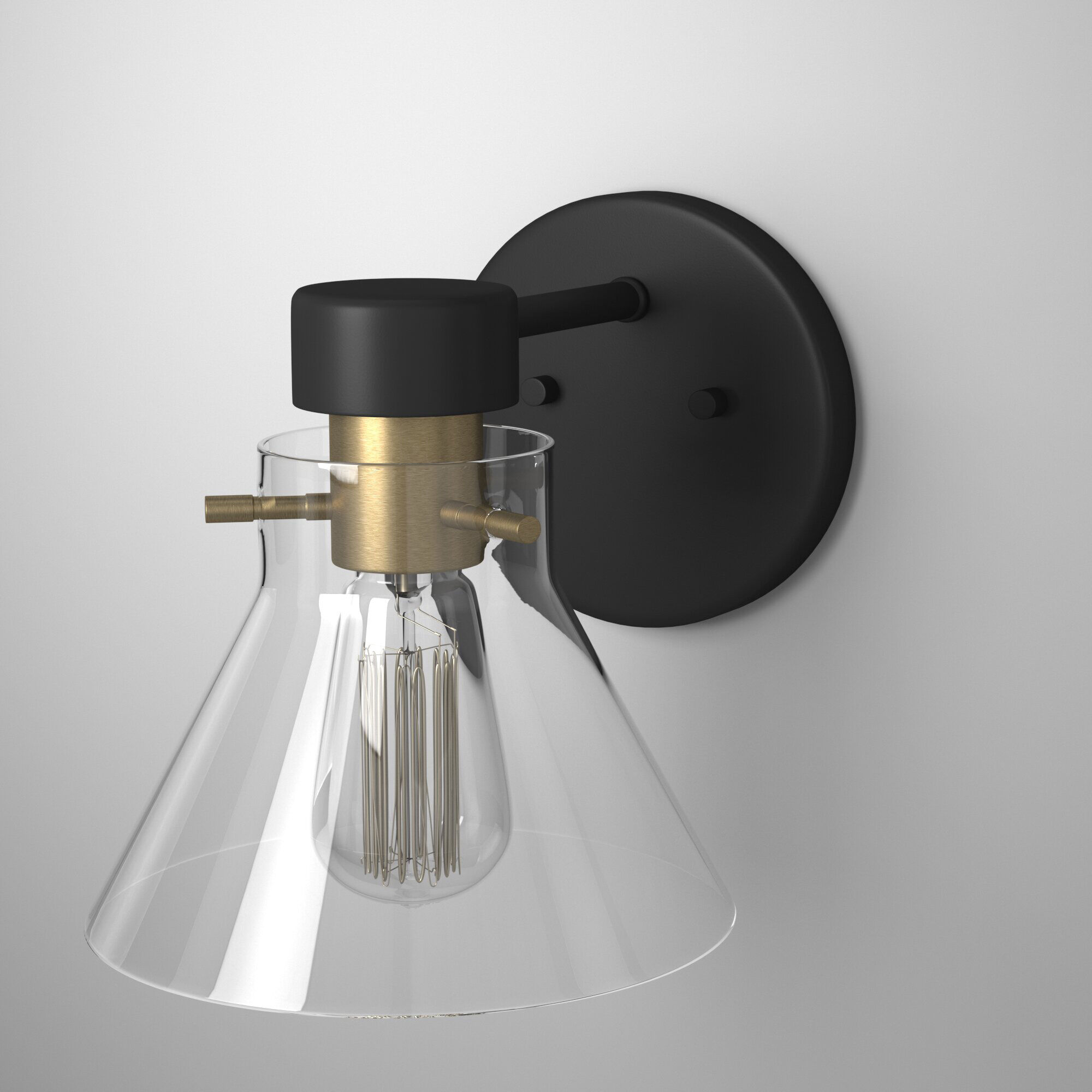 Willow Creek 1 Light 9 inch Matte Black Bath Bar Wall Light