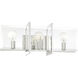 Ethan 3 Light 24 inch Polished Nickel Bath Light Wall Light