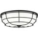 EnviroLite LED 16 inch Matte Black Flush Mount Ceiling Light