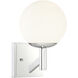 Kelvin 1 Light 6.5 inch Chrome Wall Sconce Wall Light