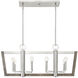 Westend 8 Light 36.5 inch Satin Platinum Chandelier Ceiling Light