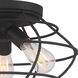 Jax 3 Light 15 inch Matte Black Flushmount Ceiling Light