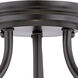 Kendall 2 Light 16 inch Oil Rubbed Bronze Semi-Flush Ceiling Light in Frosted