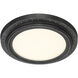Edge Lit LED 11 inch Weathered Pewter Flushmount Ceiling Light