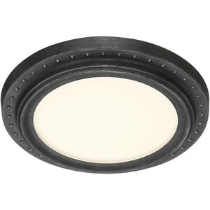 Edge Lit LED 11 inch Weathered Pewter Flushmount Ceiling Light