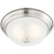 Decorative 2 Light 11.25 inch Flush Mount