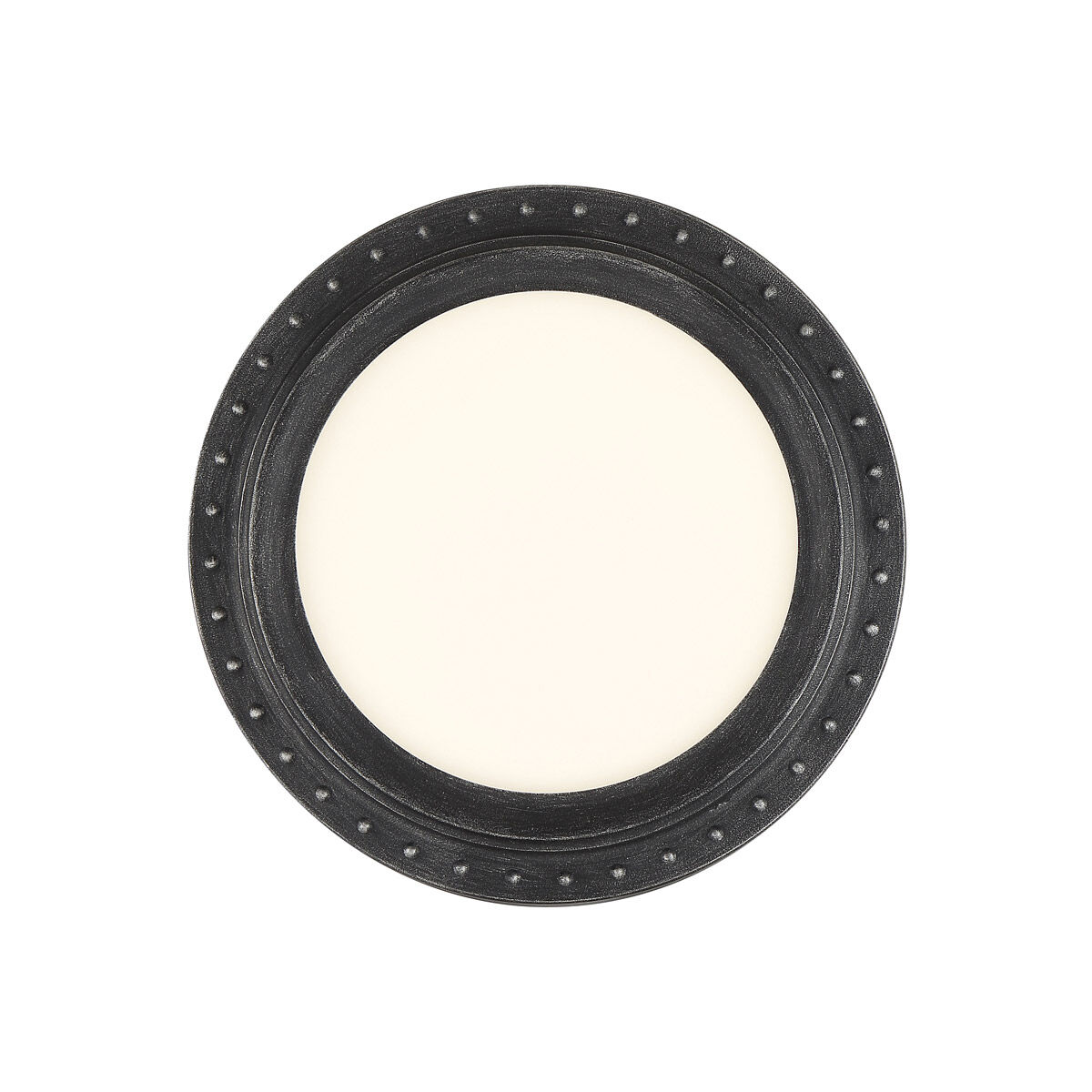 Edge Lit LED 11 inch Weathered Pewter Flushmount Ceiling Light