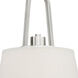 Studio 1 Light 9.75 inch Satin Platinum Mini Pendant Ceiling Light