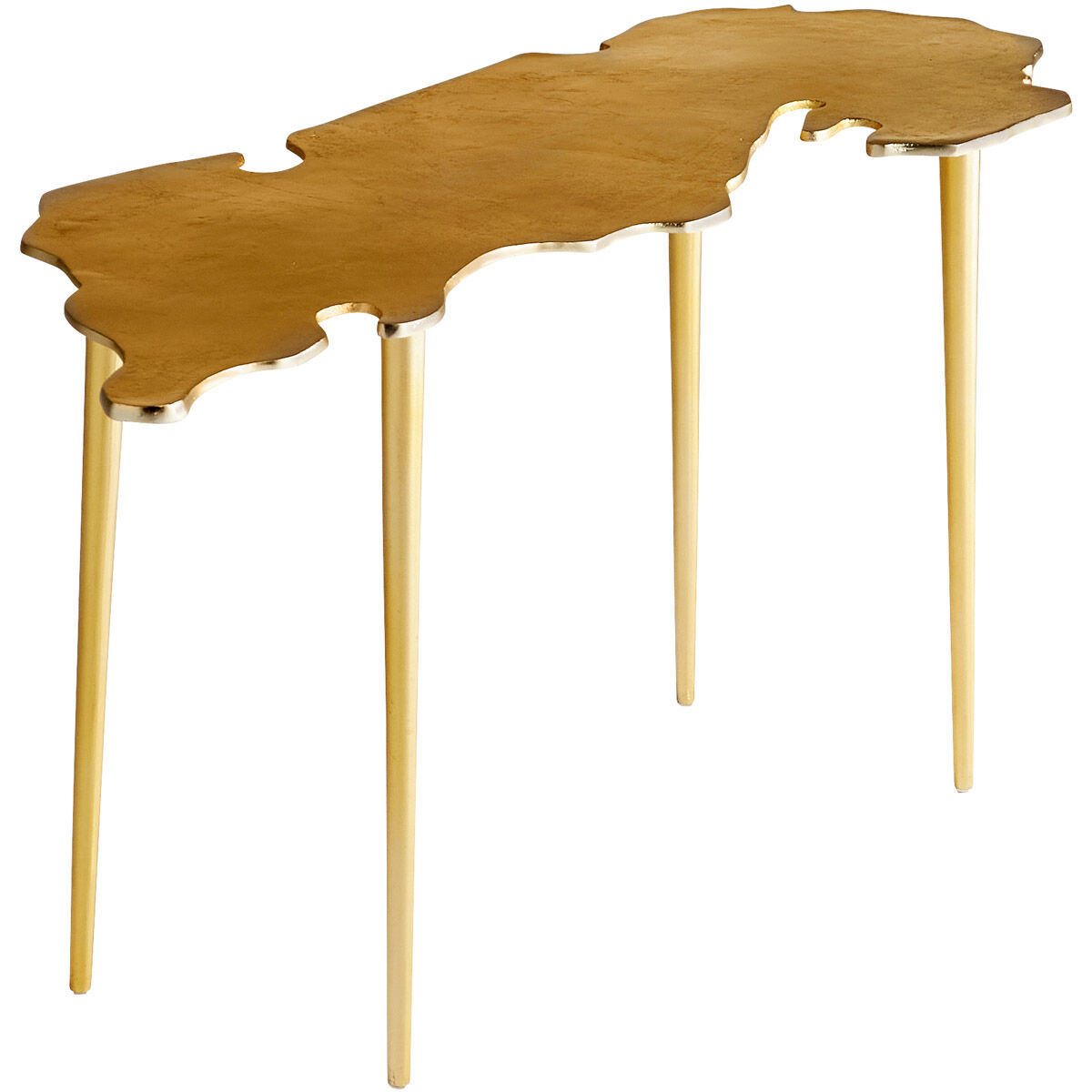 Atlas 42 X 18 inch Aged Gold Coffee Table