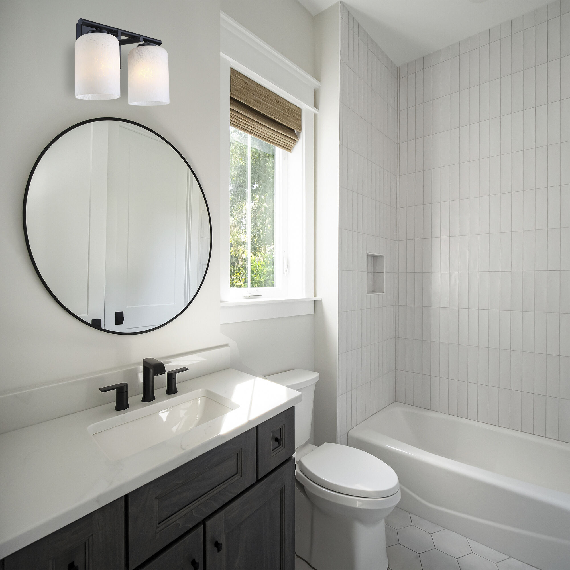 Bluestone Ridge LED 16 inch Matte Black Vanity Wall Light