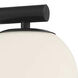 Crown Heights 4 Light 18 inch Matte Black Semi-Flush Ceiling Light