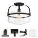 Jaxon 1 Light 13 inch Oil Rubbed Bronze Semi-Flush Ceiling Light