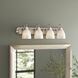 Torino 4 Light 30 inch Brushed Nickel Bath Bar Wall Light