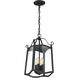 Glenwood 4 Light 9 inch Black Outdoor Hanging Lantern