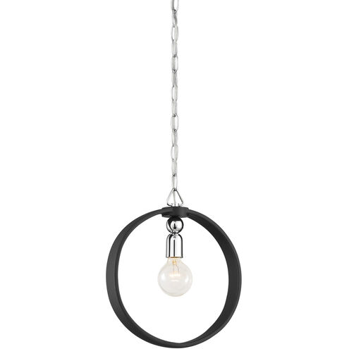 Huxton 1 Light 12.5 inch Black Pendant Ceiling Light