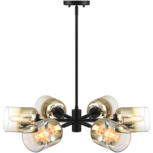 Gatsby 6 Light 28 inch Matte Black Chandelier Ceiling Light