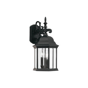 Devonshire 3 Light 19 inch Black Outdoor Wall Lantern