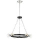Huxton 6 Light 21 inch Black Chandelier Ceiling Light