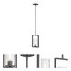 Elements 1 Light 6.25 inch Charcoal Mini Pendant Ceiling Light