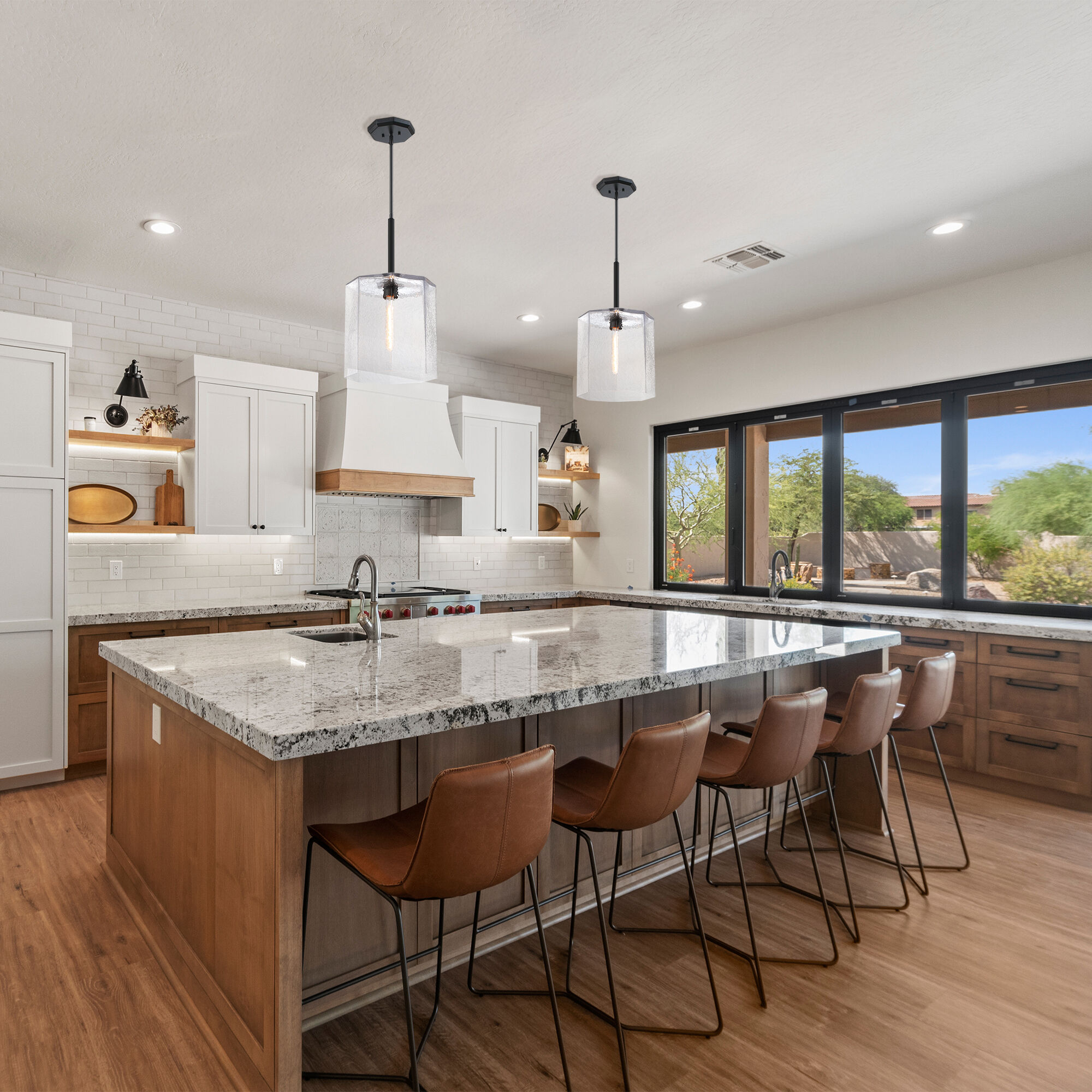 Haven LED 14 inch Matte Black Pendant Ceiling Light