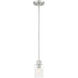 Cedar Lane 1 Light 4 inch Brushed Nickel Pendant Ceiling Light
