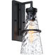 Field Daisy Lane 1 Light 14 inch Black Outdoor Wall Sconce