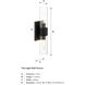 Anton 2 Light 4.5 inch Matte Black Wall Sconce Wall Light