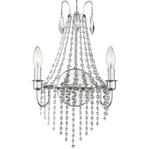 Maisie 2 Light 11 inch Chrome Wall Sconce Wall Light
