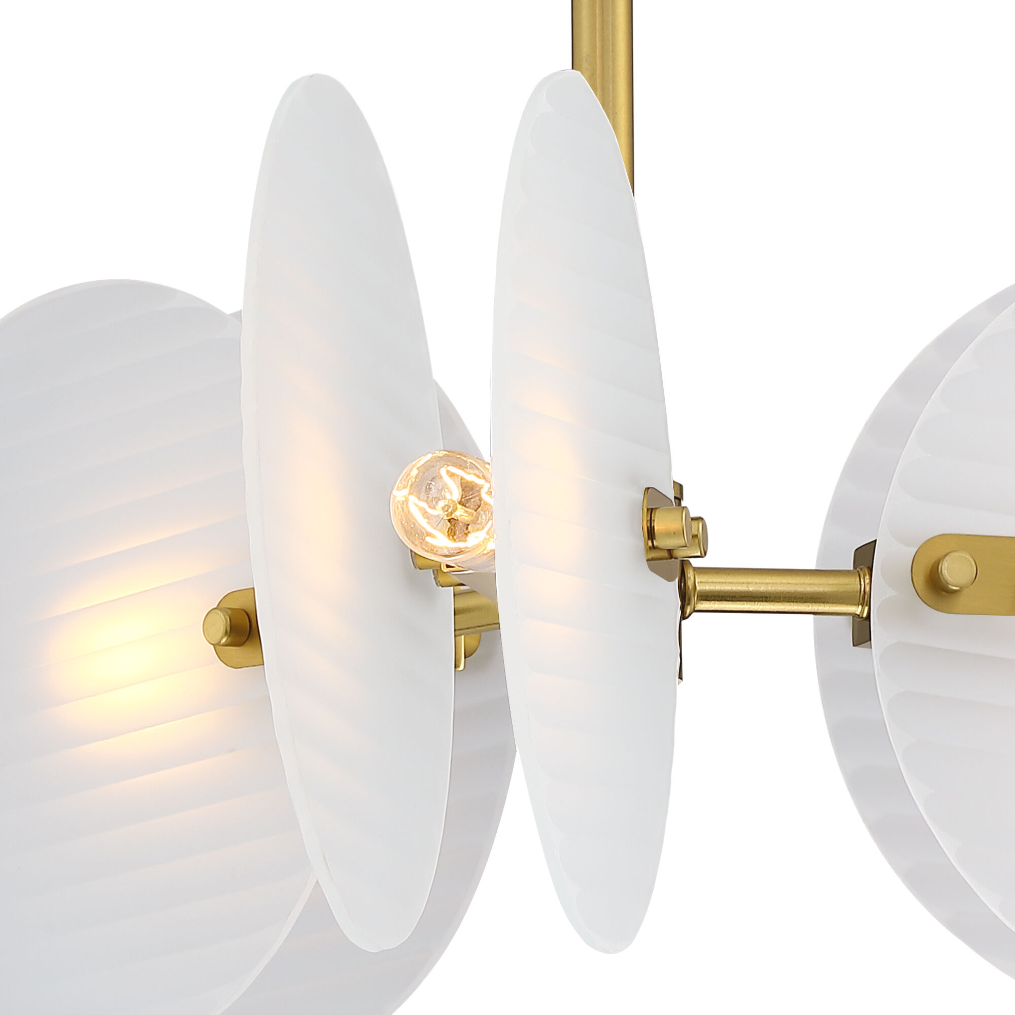 Sky Fall 3 Light 20.75 inch Brushed Gold Semi Flush Mount Ceiling Light