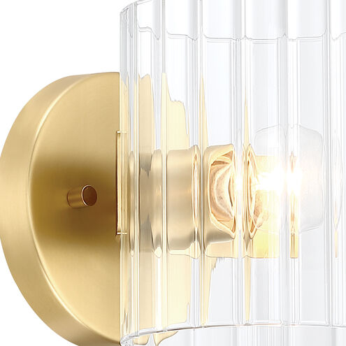 Aries 1 Light 5 inch Brushed Gold Wall Sconce Wall Light