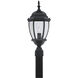 Tiverton 1 Light 22 inch Black Outdoor Post Lantern