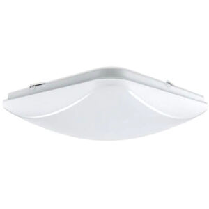 EnviroLite LED 10.75 inch White Puff Flush Mount Ceiling Light