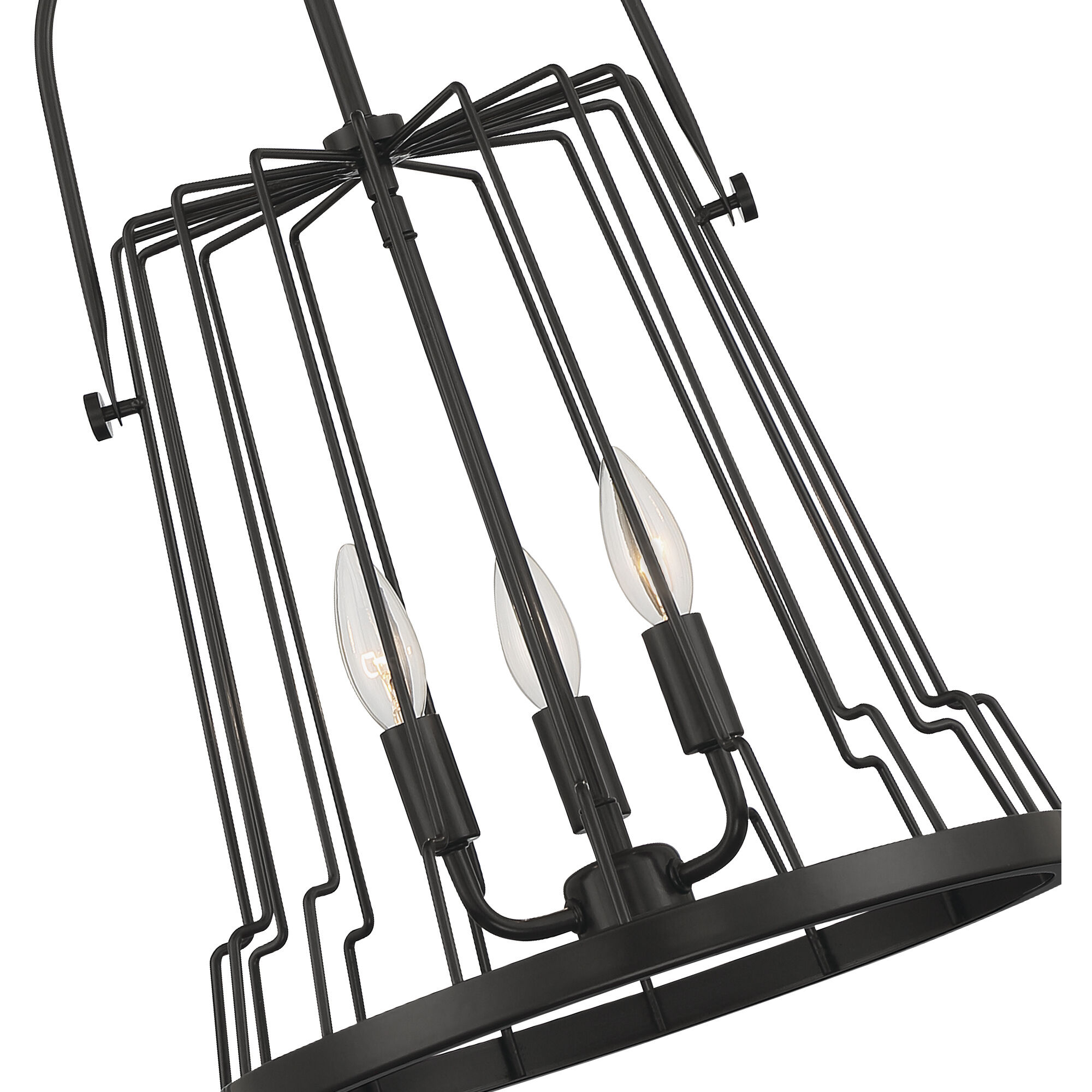 Alba 3 Light 14 inch Matte Black Pendant Ceiling Light